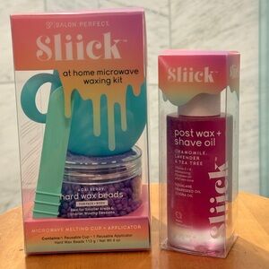 Slick At Home Microwave Waxing Kit - Mint and Purple